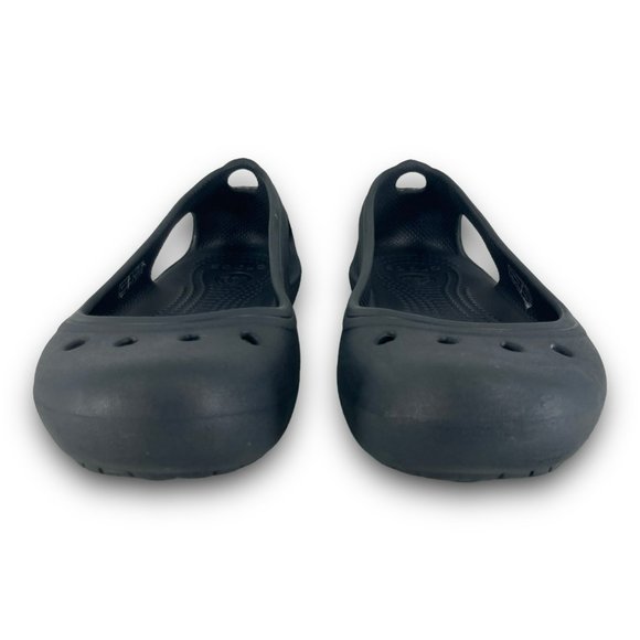 Crocs Kadee Ballets Flats 11215 Slip On Iconic Comfort Cushioned Black Women 7 - Picture 5 of 10